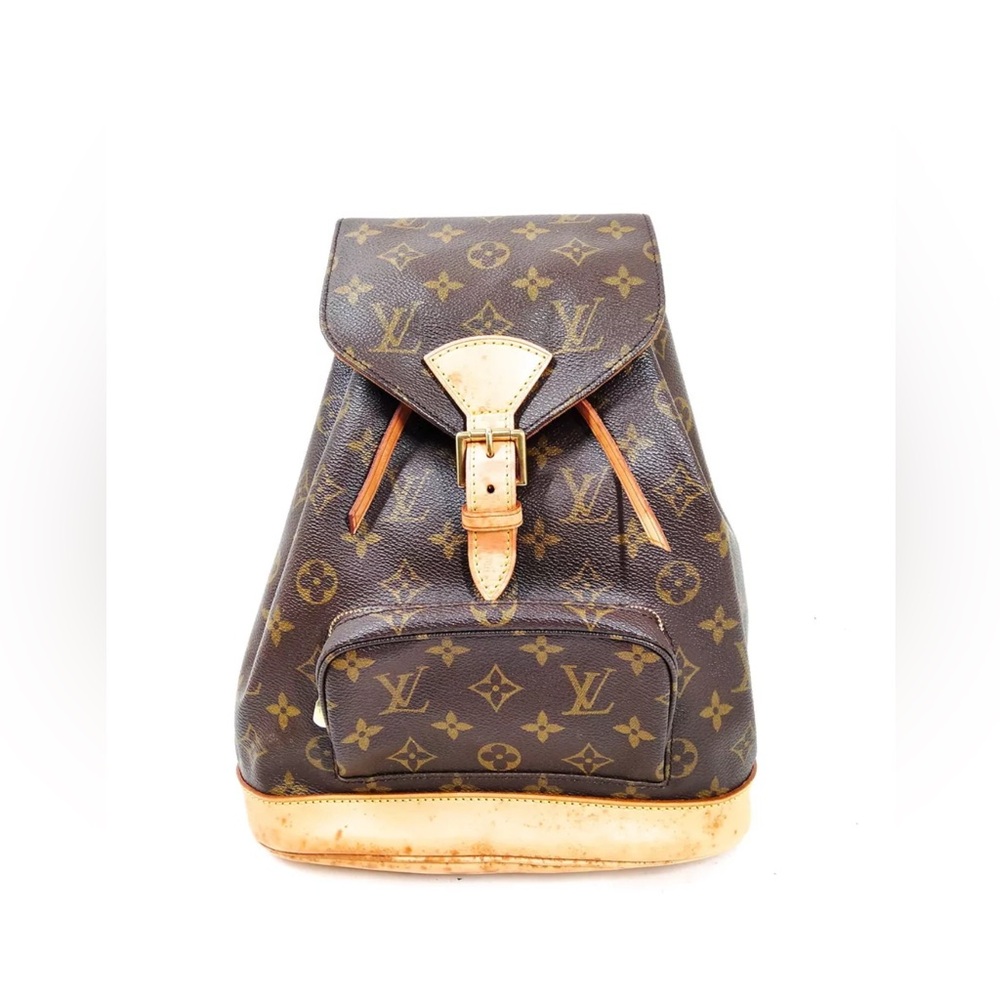 Authentic Louis Vuitton LV BackPack Bag  Montsouris MM Brown Monogram